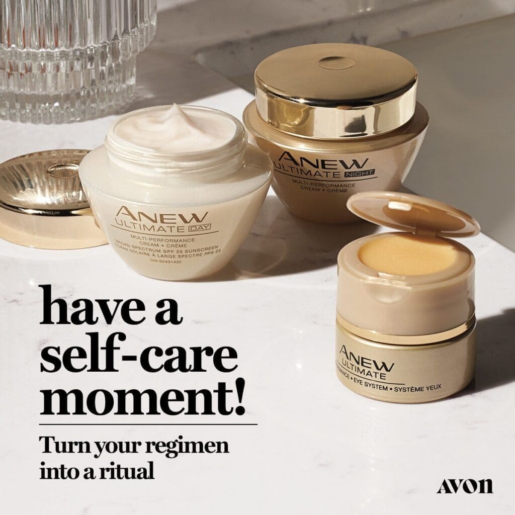 A picture of some self care products on the counter.