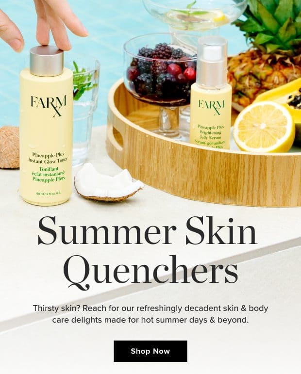 A picture of some skin quenchers on top of a table.