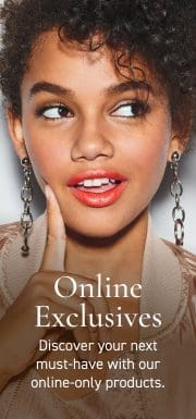 Woman model, online exclusive products.