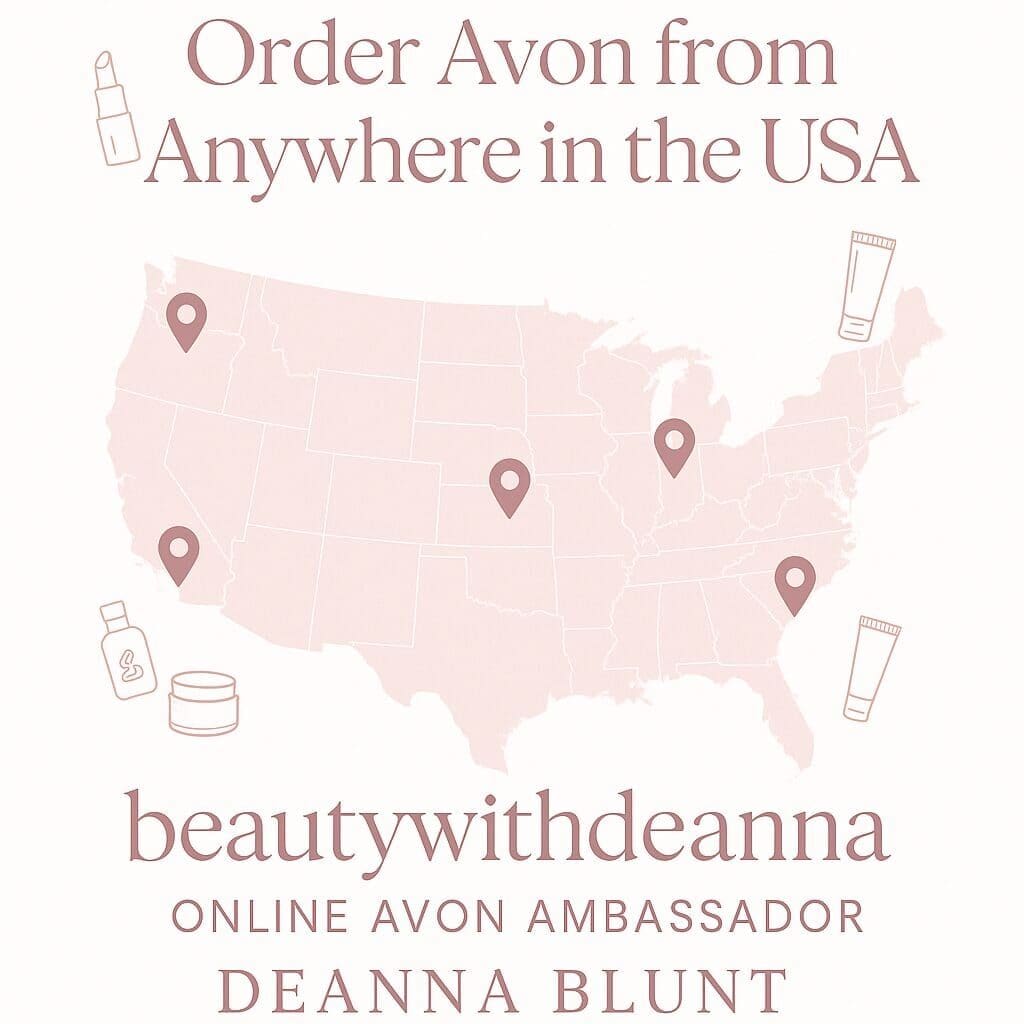 USA map with Avon ordering information.